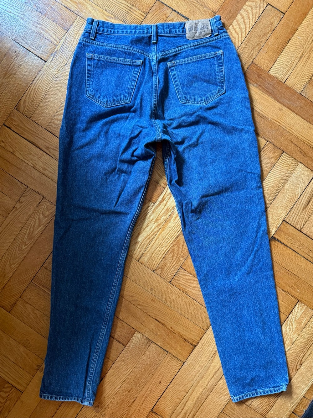 Vintage Gap Blue Jeans Classic Fit Size 16 Long 100% Cotton Indigo 90s Y2K - Picture 3 of 7